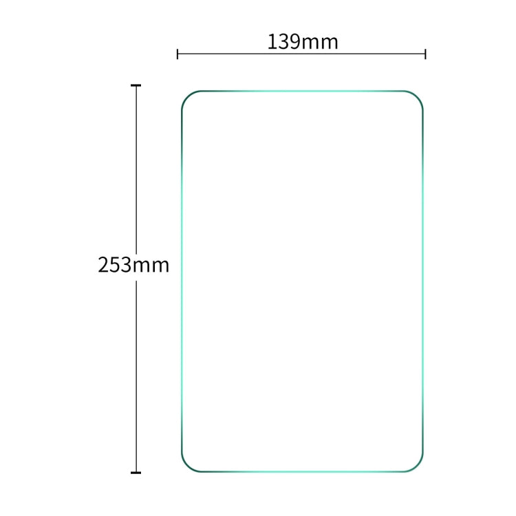 2 PCS ENKAY 253 x 139mm Universal 10 inch 0.3mm Explosion-proof Tempered Glass Film - Others by ENKAY | Online Shopping UK | buy2fix