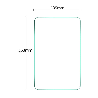 2 PCS ENKAY 253 x 139mm Universal 10 inch 0.3mm Explosion-proof Tempered Glass Film - Others by ENKAY | Online Shopping UK | buy2fix