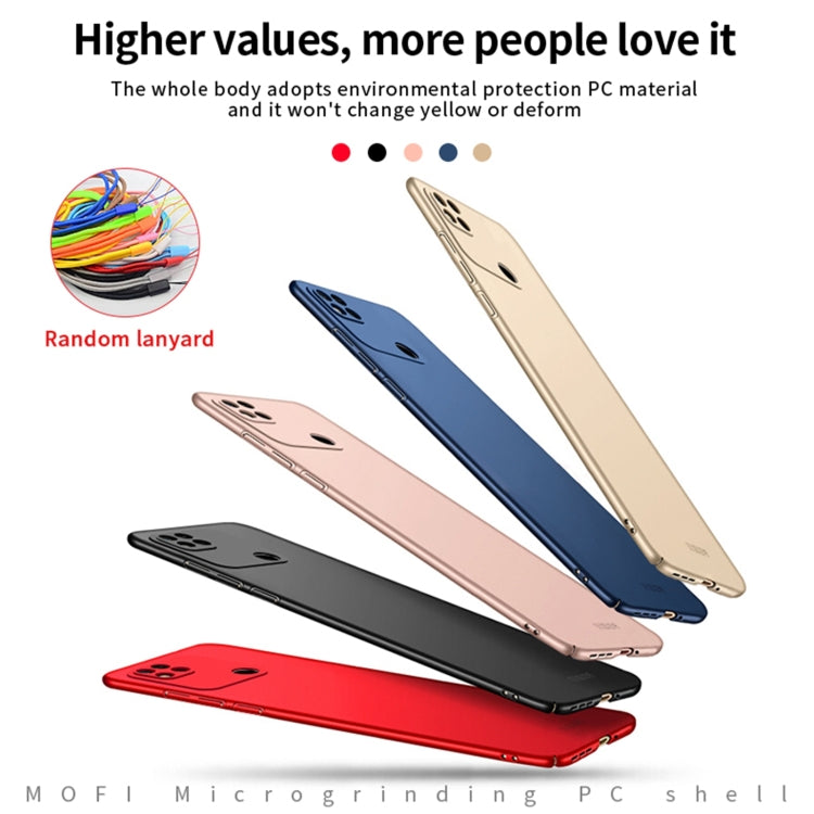 For Xiaomi Redmi 10A MOFI Frosted PC Ultra-thin Hard Case(Red) - Xiaomi Cases by MOFI | Online Shopping UK | buy2fix