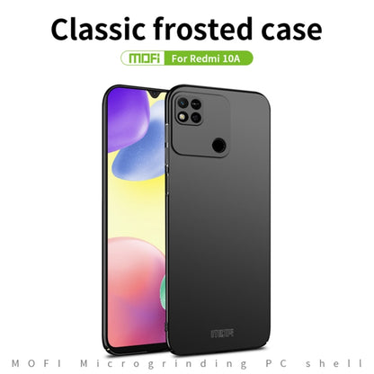 For Xiaomi Redmi 10A MOFI Frosted PC Ultra-thin Hard Case(Gold) - Xiaomi Cases by MOFI | Online Shopping UK | buy2fix