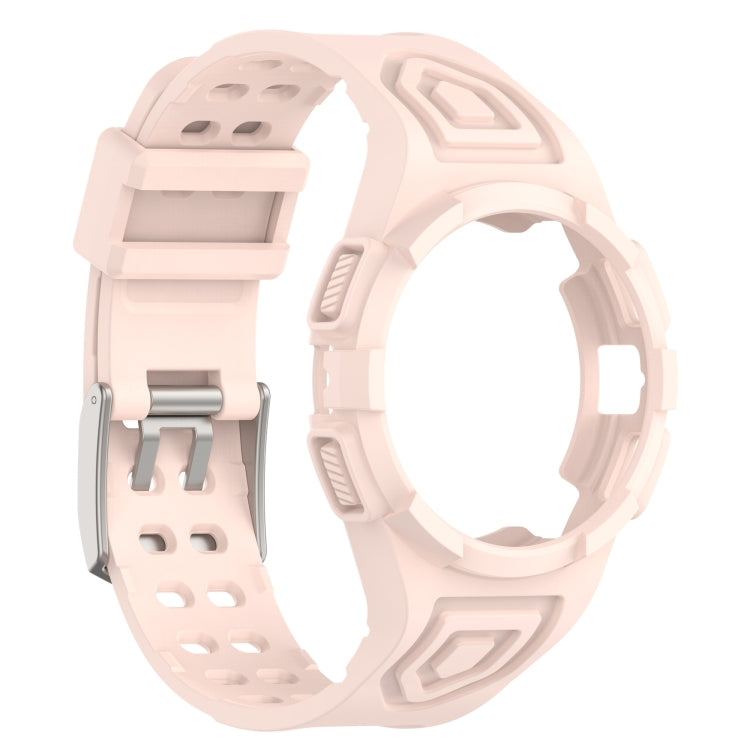 For Samsung Galaxy Watch 40MM Silicone Integrated Watch Band(Light Pink) - Watch Bands by buy2fix | Online Shopping UK | buy2fix