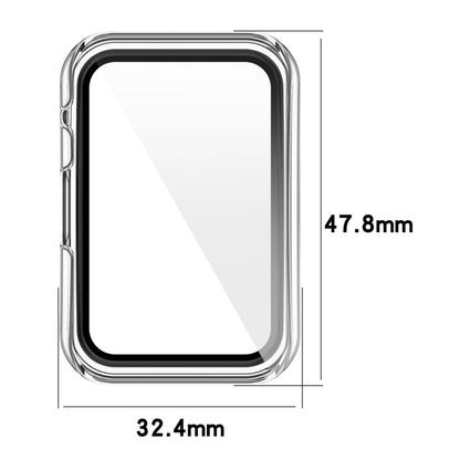 For OPPO Watch Free PC+ Toughened Film Fully Enclosed Protective Watch Case(Ivory) -  by buy2fix | Online Shopping UK | buy2fix