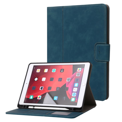For iPad 10.2 2019 / 2020 / 2021 Calf Texture Horizontal Flip Leather Tablet Case(Light Blue) - iPad 10.2 Cases by buy2fix | Online Shopping UK | buy2fix