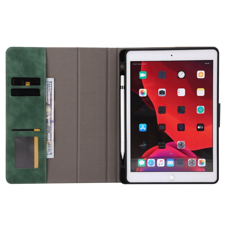 For iPad 10.2 2019 / 2020 / 2021 Calf Texture Horizontal Flip Leather Tablet Case(Blue) - iPad 10.2 Cases by buy2fix | Online Shopping UK | buy2fix