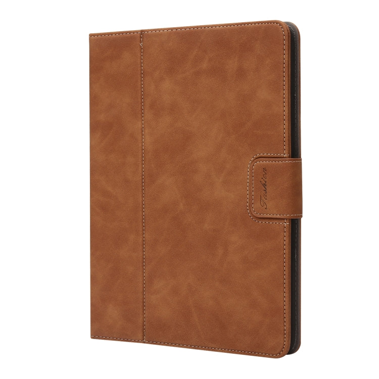 For iPad 10.2 2019 / 2020 / 2021 Calf Texture Horizontal Flip Leather Tablet Case(Brown) - iPad 10.2 Cases by buy2fix | Online Shopping UK | buy2fix