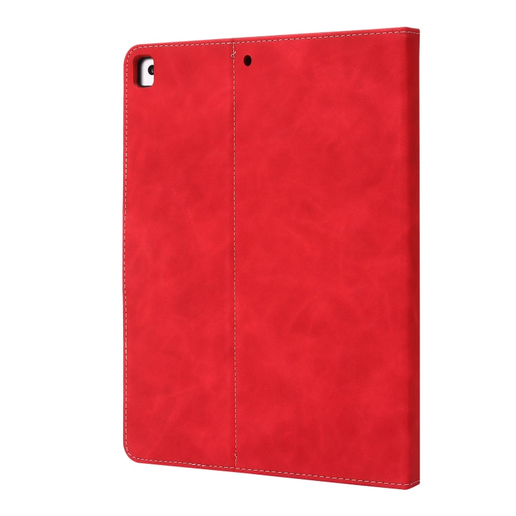For iPad 10.2 2019 / 2020 / 2021 Calf Texture Horizontal Flip Leather Tablet Case(Red) - iPad 10.2 Cases by buy2fix | Online Shopping UK | buy2fix