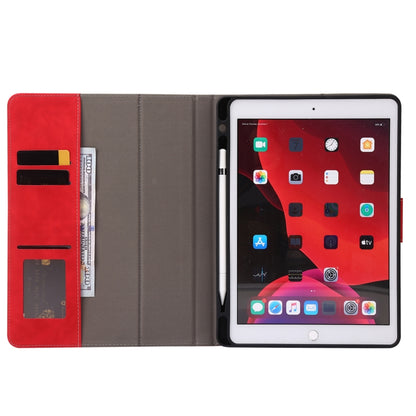 For iPad 10.2 2019 / 2020 / 2021 Calf Texture Horizontal Flip Leather Tablet Case(Red) - iPad 10.2 Cases by buy2fix | Online Shopping UK | buy2fix