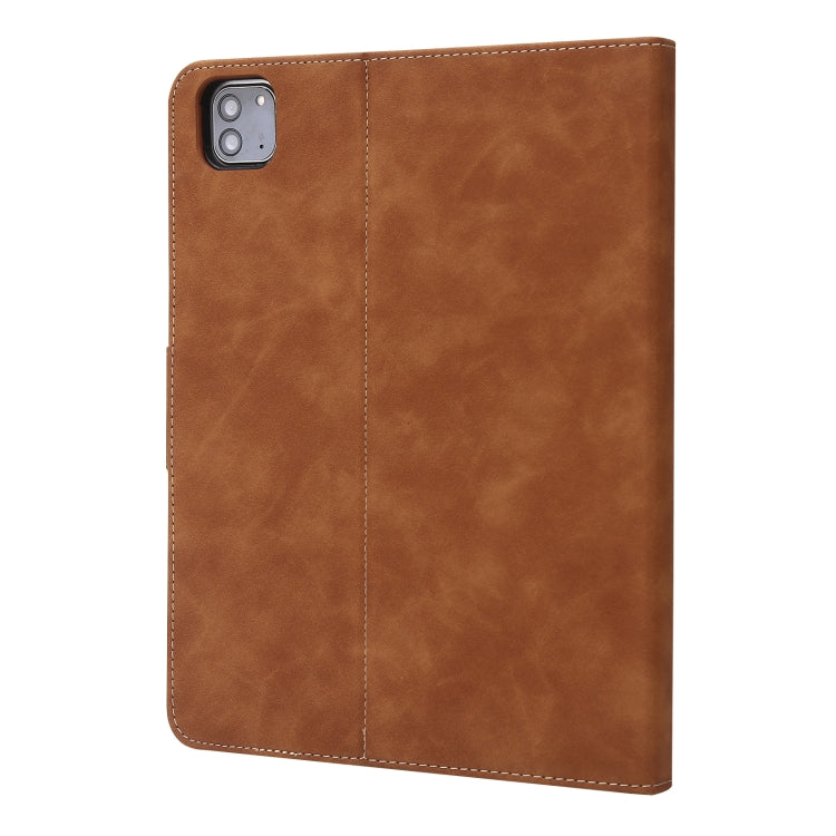 Calf Texture Horizontal Flip Leather Tablet Case For iPad Air 2022 / 2020 10.9(Brown) - iPad Air (2022) / (2020) 10.9 Cases by buy2fix | Online Shopping UK | buy2fix