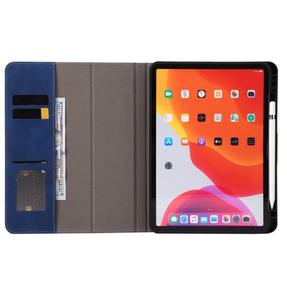 For iPad Pro 11 2022 / 2021 / 2020 / 2018 Calf Texture Horizontal Flip Leather Tablet Case(Dark Blue) - iPad Pro 11 (2022/2021) Cases by buy2fix | Online Shopping UK | buy2fix