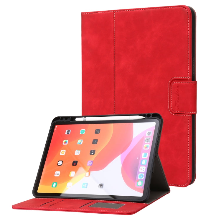 For iPad Pro 11 2022 / 2021 / 2020 / 2018 Calf Texture Horizontal Flip Leather Tablet Case(Red) - iPad Pro 11 (2022/2021) Cases by buy2fix | Online Shopping UK | buy2fix