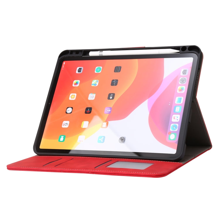 For iPad Pro 11 2022 / 2021 / 2020 / 2018 Calf Texture Horizontal Flip Leather Tablet Case(Red) - iPad Pro 11 (2022/2021) Cases by buy2fix | Online Shopping UK | buy2fix