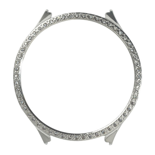 For Samsung Galaxy Watch 5 44mm TPU Shockproof Silicone Case With Diamond(Sliver) by buy2fix