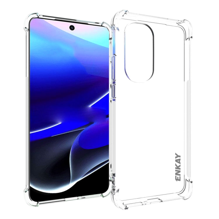 For Motorola Moto Edge 2022 ENKAY Transparent TPU Shockproof Phone Case - Motorola Cases by ENKAY | Online Shopping UK | buy2fix