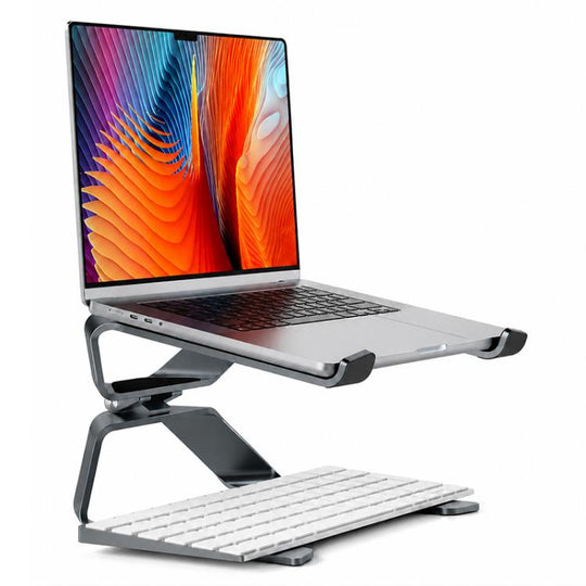 BONERUY P69 Laptop Stand Tablets Holder Heat Dissipation Aluminum Alloly Stand(Grey)