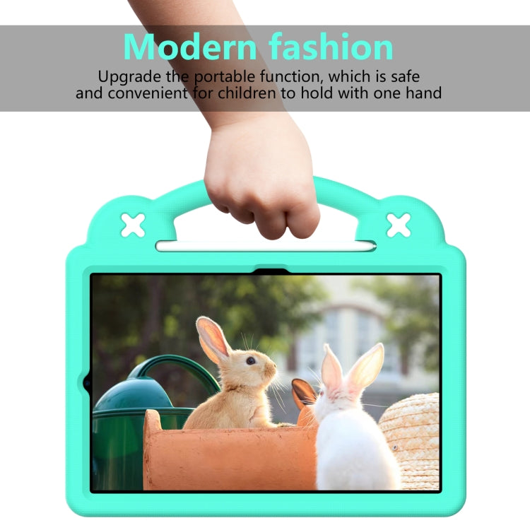 For Samsung Galaxy Tab A7 10.4 2020 T500/T505 Handle Kickstand Children EVA Shockproof Tablet Case(Mint Green) - Other Galaxy Tab PC by buy2fix | Online Shopping UK | buy2fix