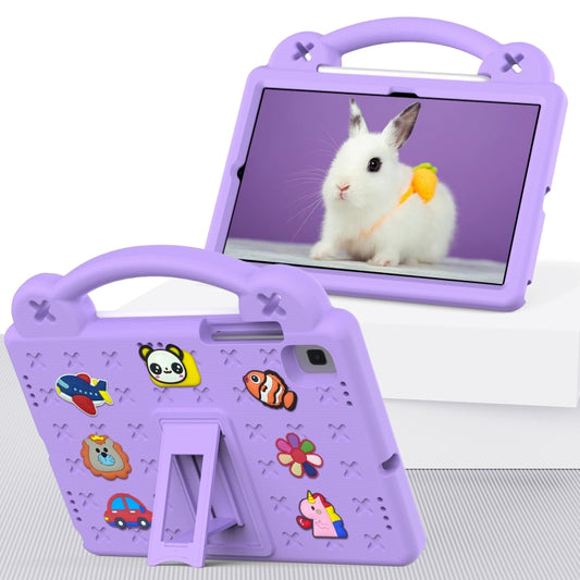 For Samsung Galaxy Tab A7 10.4 2020 T500/T505 Handle Kickstand Children EVA Shockproof Tablet Case(Light Purple) - Other Galaxy Tab PC by buy2fix | Online Shopping UK | buy2fix