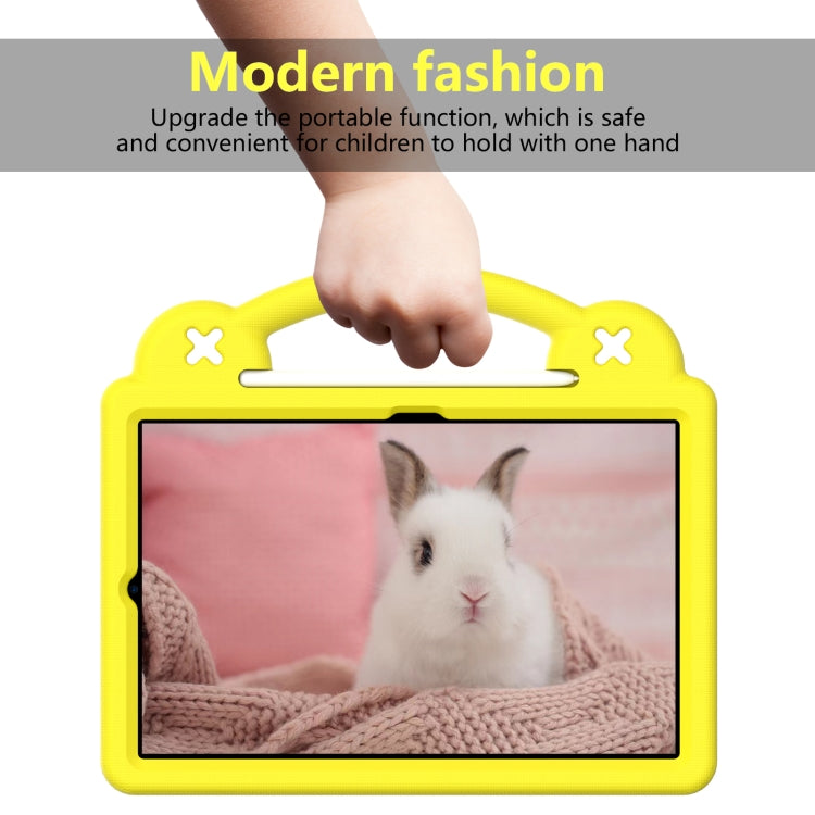 For Samsung Galaxy Tab A7 10.4 2020 T500/T505 Handle Kickstand Children EVA Shockproof Tablet Case(Yellow) - Other Galaxy Tab PC by buy2fix | Online Shopping UK | buy2fix