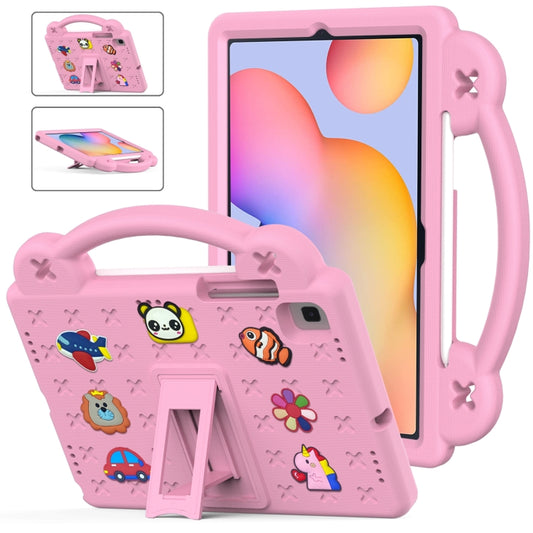 For Samsung Galaxy Tab S6 Lite 10.4 2020/2022 Handle Kickstand Children EVA Shockproof Tablet Case(Pink) - Tab S6 Lite P610 / P615 by buy2fix | Online Shopping UK | buy2fix