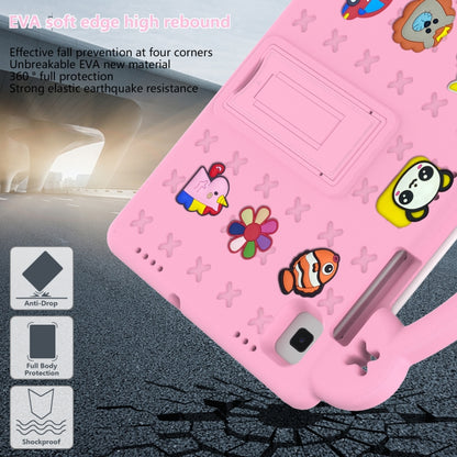 For Samsung Galaxy Tab S6 Lite 10.4 2020/2022 Handle Kickstand Children EVA Shockproof Tablet Case(Pink) - Tab S6 Lite P610 / P615 by buy2fix | Online Shopping UK | buy2fix