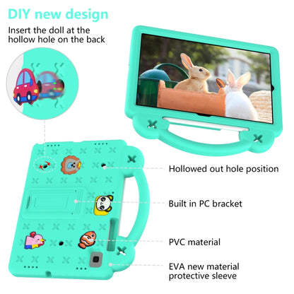 For Samsung Galaxy Tab S6 Lite 10.4 2020/2022 Handle Kickstand Children EVA Shockproof Tablet Case(Mint Green) - Tab S6 Lite P610 / P615 by buy2fix | Online Shopping UK | buy2fix