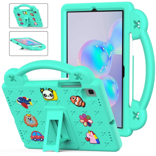 For Samsung Galaxy Tab S6 10.5 2019 T860/T865 Handle Kickstand Children EVA Shockproof Tablet Case(Mint Green) - Tab S6 10.5 T860 / T865 by buy2fix | Online Shopping UK | buy2fix