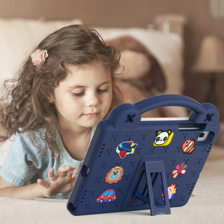 For Samsung Galaxy Tab S6 10.5 2019 T860/T865 Handle Kickstand Children EVA Shockproof Tablet Case(Navy Blue) - Tab S6 10.5 T860 / T865 by buy2fix | Online Shopping UK | buy2fix