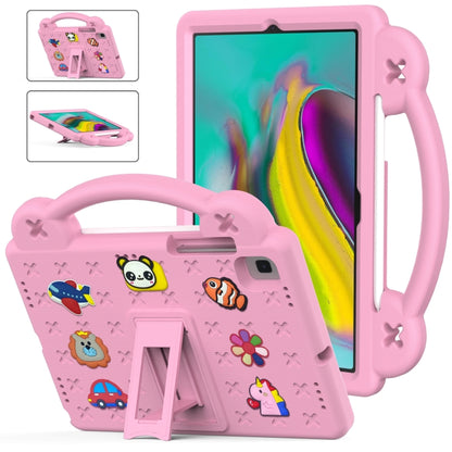 For Samsung Galaxy Tab S5e 10.5 2019 T720/T725 Handle Kickstand Children EVA Shockproof Tablet Case(Pink) - Other Galaxy Tab PC by buy2fix | Online Shopping UK | buy2fix