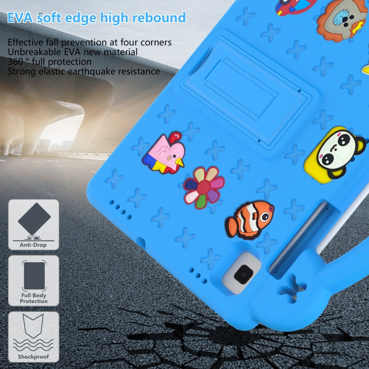 For Samsung Galaxy Tab S5e 10.5 2019 T720/T725 Handle Kickstand Children EVA Shockproof Tablet Case(Sky Blue) - Other Galaxy Tab PC by buy2fix | Online Shopping UK | buy2fix