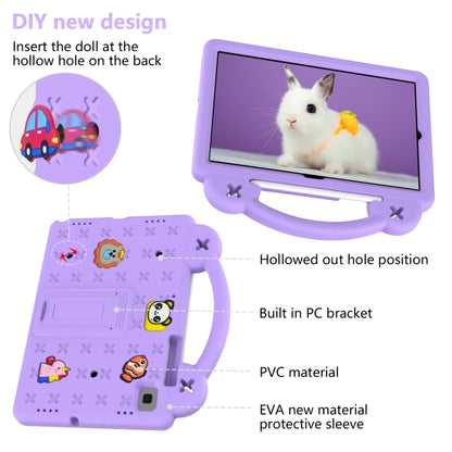 For Samsung Galaxy Tab S5e 10.5 2019 T720/T725 Handle Kickstand Children EVA Shockproof Tablet Case(Light Purple) - Other Galaxy Tab PC by buy2fix | Online Shopping UK | buy2fix