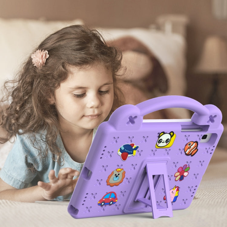 For Samsung Galaxy Tab S5e 10.5 2019 T720/T725 Handle Kickstand Children EVA Shockproof Tablet Case(Light Purple) - Other Galaxy Tab PC by buy2fix | Online Shopping UK | buy2fix