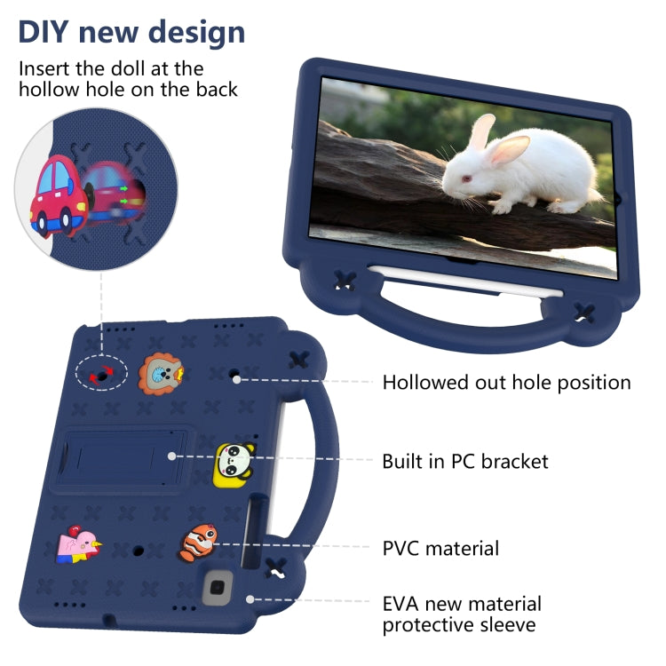 For Samsung Galaxy Tab S5e 10.5 2019 T720/T725 Handle Kickstand Children EVA Shockproof Tablet Case(Navy Blue) - Other Galaxy Tab PC by buy2fix | Online Shopping UK | buy2fix
