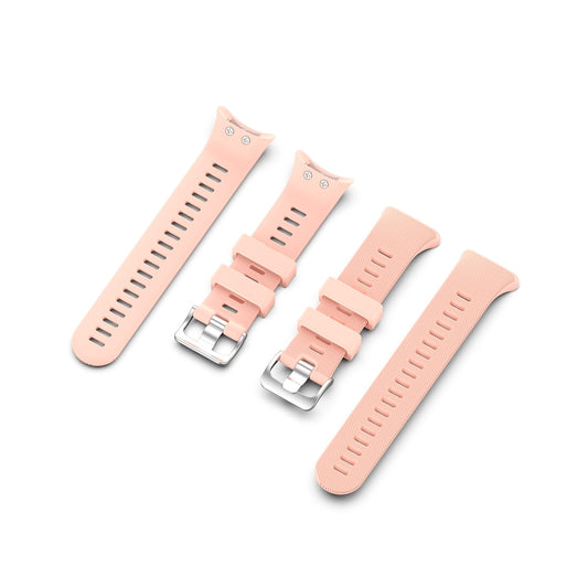 For Garmin Forerunner 45 / Forerunner 45S Universal Twill Solid Color Silicone Watch Band(Pink) by buy2fix