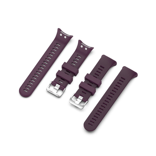 For Garmin Forerunner 45 / Forerunner 45S Universal Twill Solid Color Silicone Watch Band(Purple) by buy2fix