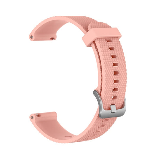 For POLAR Ignite Fashion Textured Silicone Replacement Watch Band(Pink) by buy2fix