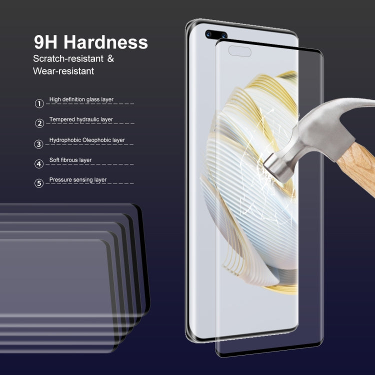 5 PCS For Huawei Nova 10 Pro ENKAY 3D Heat Bending Tempered Glass Film - Huawei Tempered Glass by ENKAY | Online Shopping UK | buy2fix