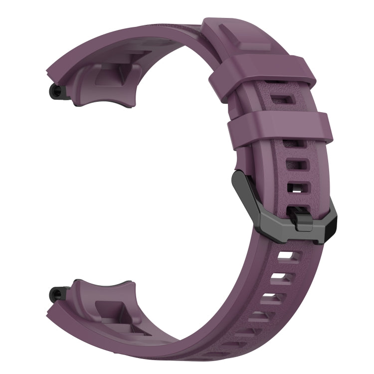 For Amazfit T-Rex 2 Silicone Leisure Watch Band(Dark Purple) - Watch Bands by buy2fix | Online Shopping UK | buy2fix
