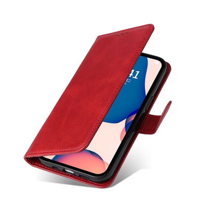 For iPhone 14 Pro JSM Calf Texture Leather Phone Case(Red) - iPhone 14 Pro Cases by JUNSUNMAY | Online Shopping UK | buy2fix