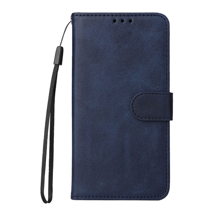 For iPhone 14 Pro Max JSM Calf Texture Leather Phone Case (Blue) - iPhone 14 Pro Max Cases by JUNSUNMAY | Online Shopping UK | buy2fix