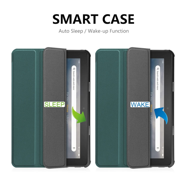 For Amazon Fire 7 12th 2022 ENKAY Smart Leather Tablet Case(Purple) - Amazon by ENKAY | Online Shopping UK | buy2fix