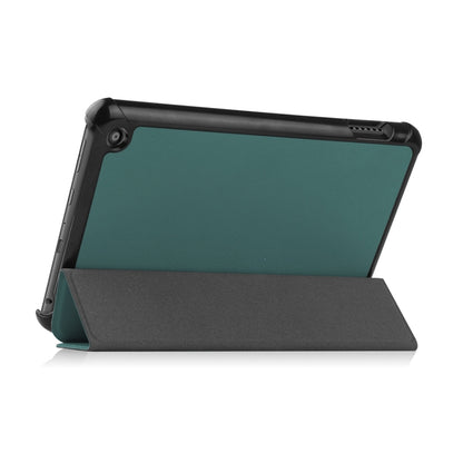 For Amazon Fire 7 12th 2022 ENKAY Smart Leather Tablet Case(Black) - Amazon by ENKAY | Online Shopping UK | buy2fix