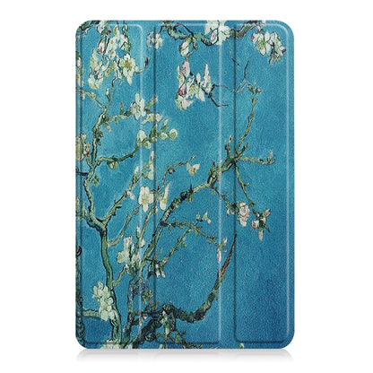 For Amazon Fire 7 12th 2022 JSM Smart Leather Tablet Case(Apricot Flower) - Amazon by jumper | Online Shopping UK | buy2fix