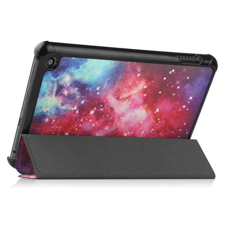 For Amazon Fire 7 12th 2022 JSM Smart Leather Tablet Case(Galaxy) - Amazon by jumper | Online Shopping UK | buy2fix