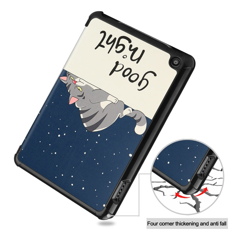 Amazon Fire 7 12th 2022 JSM Smart Leather Tablet Case(Lazy Cat) - Amazon by jumper | Online Shopping UK | buy2fix