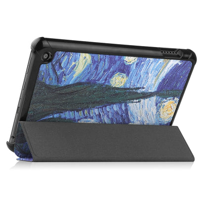 For Amazon Fire 7 12th 2022 JSM Smart Leather Tablet Case(Starry Sky) - Amazon by jumper | Online Shopping UK | buy2fix