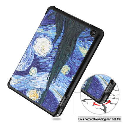 For Amazon Fire 7 12th 2022 JSM Smart Leather Tablet Case(Starry Sky) - Amazon by jumper | Online Shopping UK | buy2fix