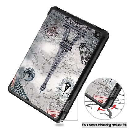 For Amazon Fire 7 12th 2022 JSM Smart Leather Tablet Case(Retro tower) - Amazon by jumper | Online Shopping UK | buy2fix