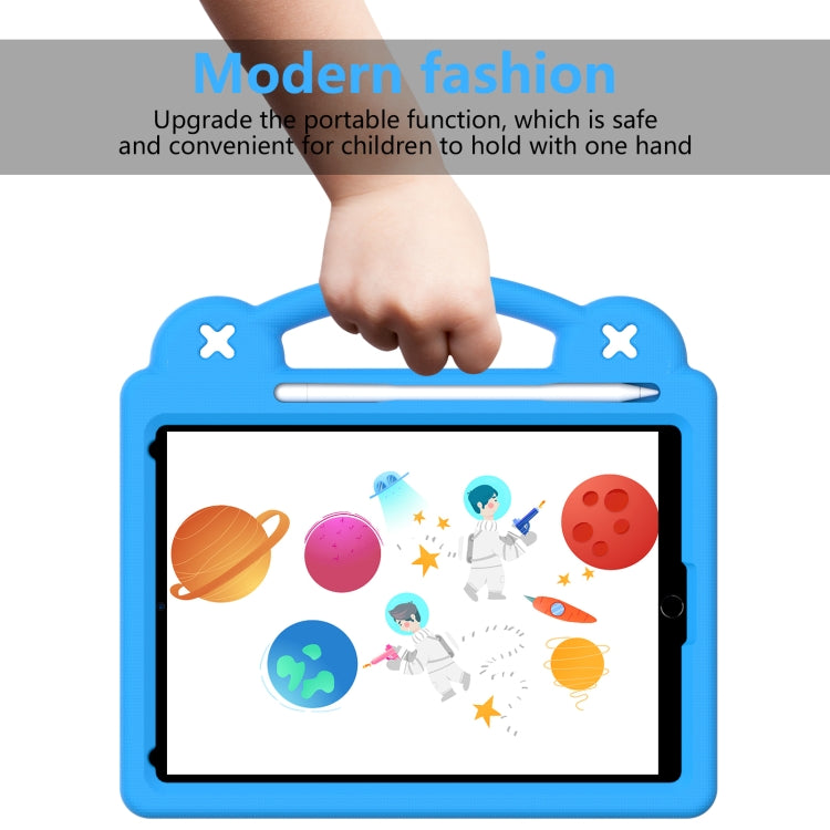 For iPad 10.2 2021 / 2020 / 2019 Handle Kickstand Children EVA Shockproof Tablet Case(Sky Blue) - iPad 10.2 Cases by buy2fix | Online Shopping UK | buy2fix