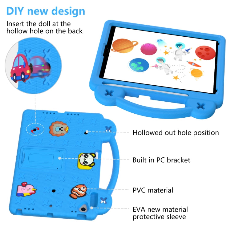 For iPad 10.2 2021 / 2020 / 2019 Handle Kickstand Children EVA Shockproof Tablet Case(Sky Blue) - iPad 10.2 Cases by buy2fix | Online Shopping UK | buy2fix
