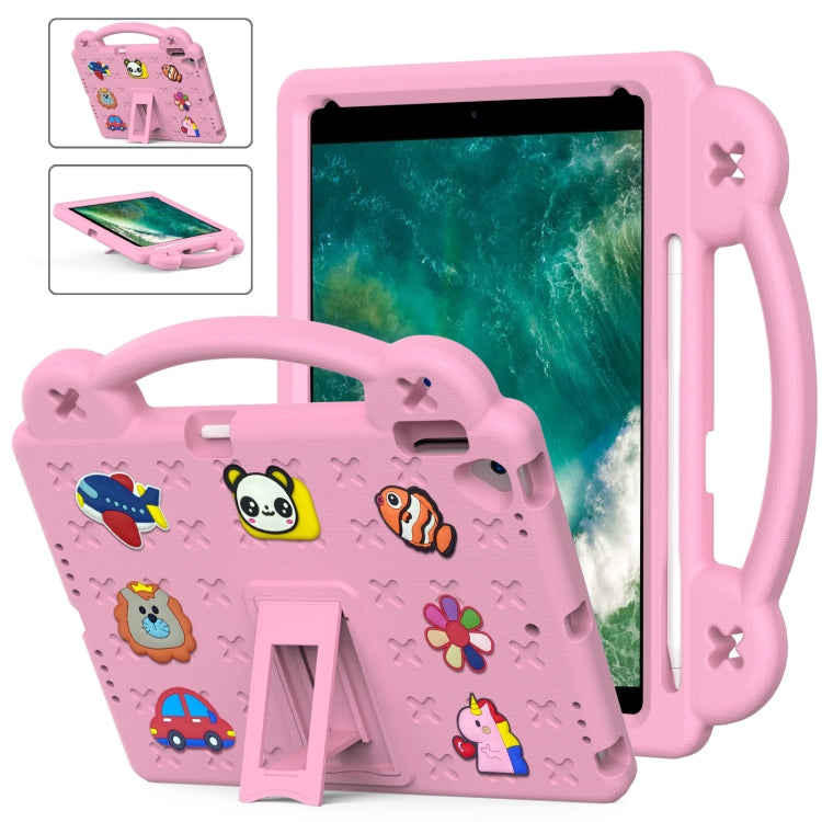 Handle Kickstand Children EVA Shockproof Tablet Case For iPad Air 2019 10.5 / Pro 10.5 2017(Pink) - iPad Air (2019) Cases by buy2fix | Online Shopping UK | buy2fix