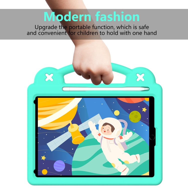 Handle Kickstand Children EVA Shockproof Tablet Case For iPad Air 2019 10.5 / Pro 10.5 2017(Mint Green) - iPad Air (2019) Cases by buy2fix | Online Shopping UK | buy2fix